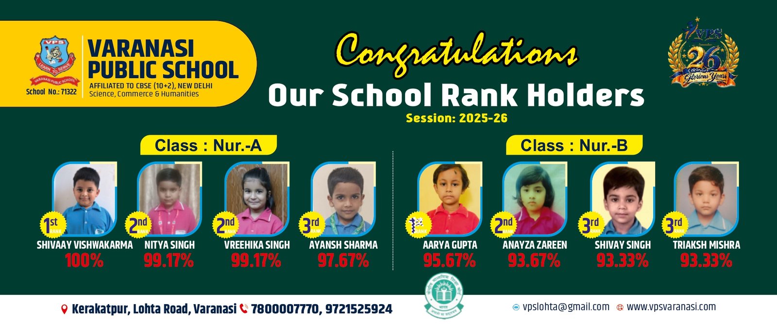 Session:2025-26 Rankers Result Banner 1