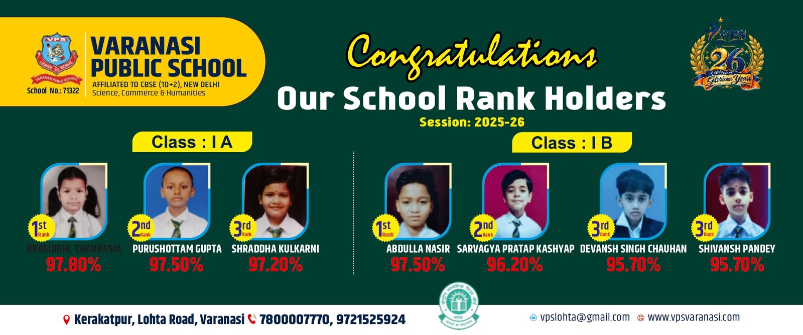 Session:2025-26 Rankers Result Banner 4